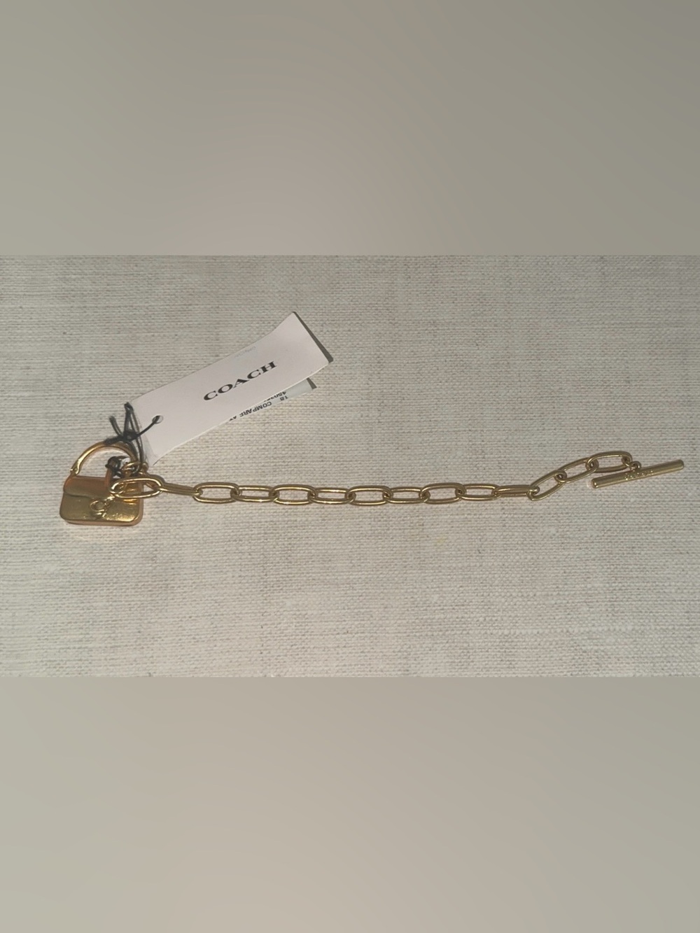 Coach Gold Link Chain bracelet